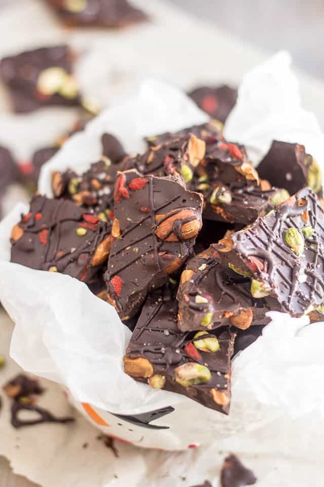 Paleo Dark Chocolate Bark | by Sonia! The Healthy Foodie
