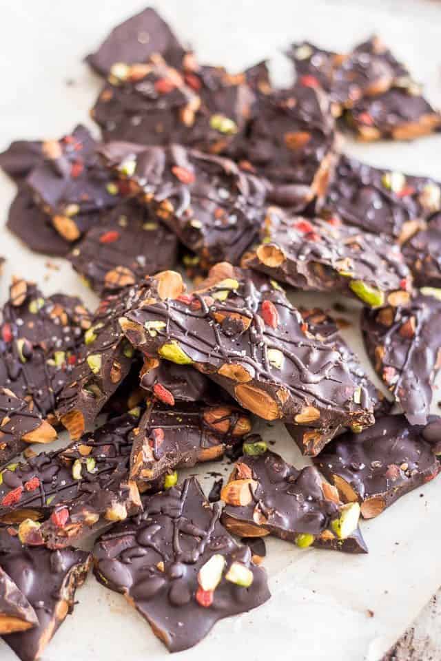 Paleo Dark Chocolate Bark | by Sonia! The Healthy Foodie