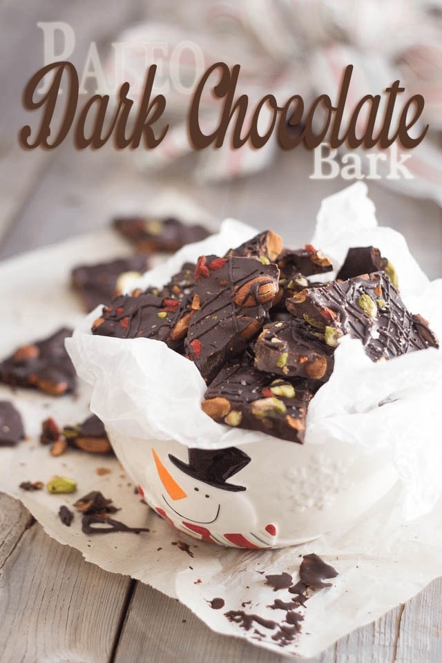 Paleo Dark Chocolate Bark | by Sonia! The Healthy Foodie