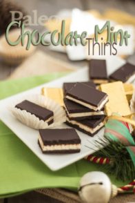Paleo Dark Chocolate Mint Thins | by Sonia! The Healthy Foodie