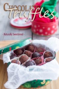 These creamy and delicious chocolate truffles are made with nothing but natural ingredients yet, they are everything as decadent as the finest of chocolates