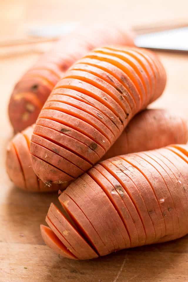 Hasselback Sweet Potatoes | by Sonia! The Healthy Foodie
