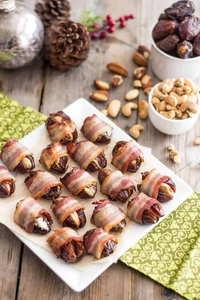 Bacon Wrapped Stuffed Dates | by Sonia! The Healthy Foodie