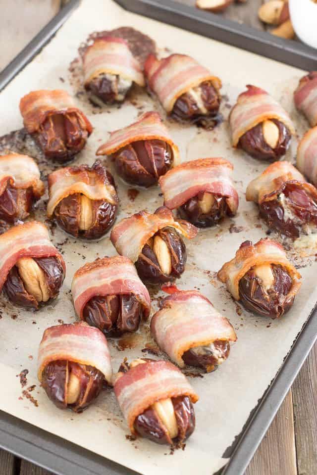 Bacon Wrapped Stuffed Dates | by Sonia! The Healthy Foodie