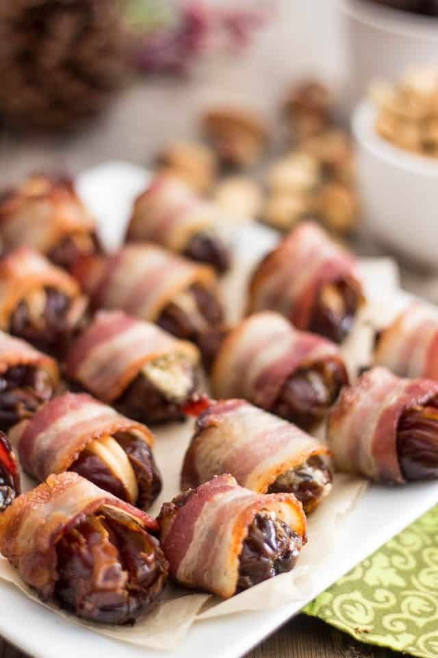 Bacon Wrapped Stuffed Dates | by Sonia! The Healthy Foodie