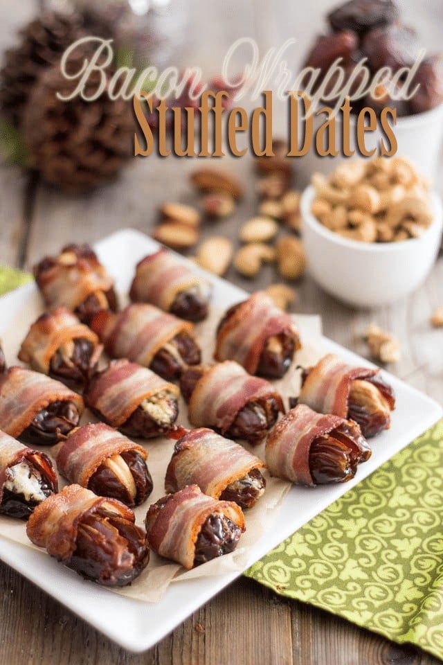 Bacon Wrapped Stuffed Dates | by Sonia! The Healthy Foodie