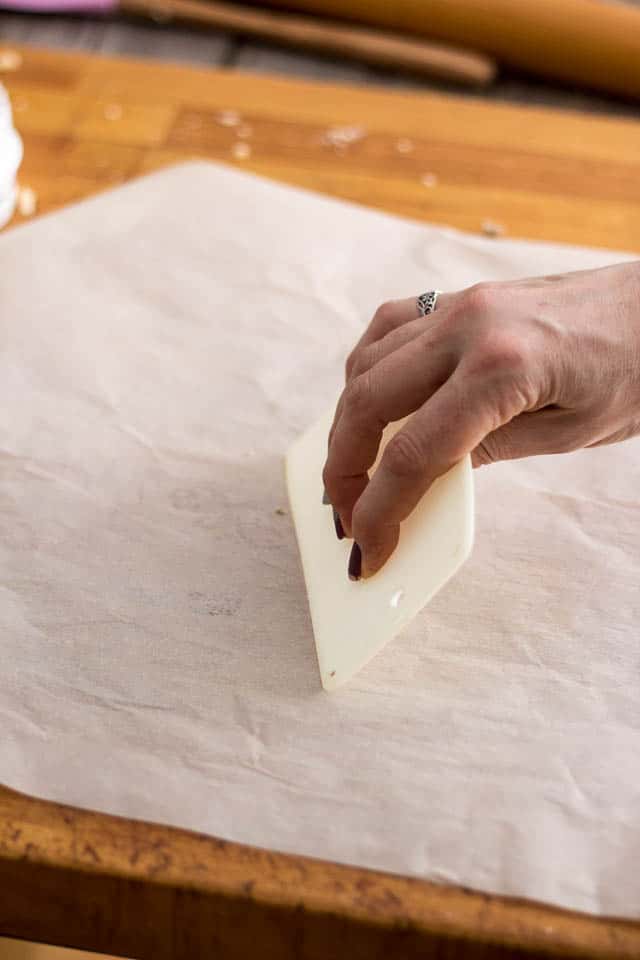 Cleaning the parchment paper | by Sonia! The Healthy Foodie