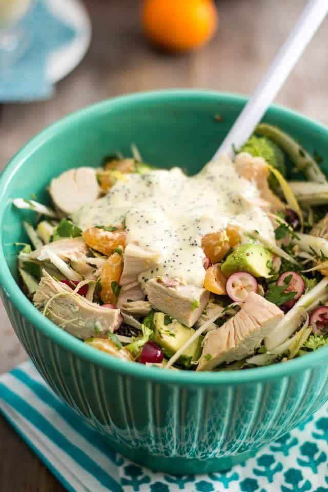 Turkey Broccoli and Clementine Salad | by Sonia! The Healthy Foodie