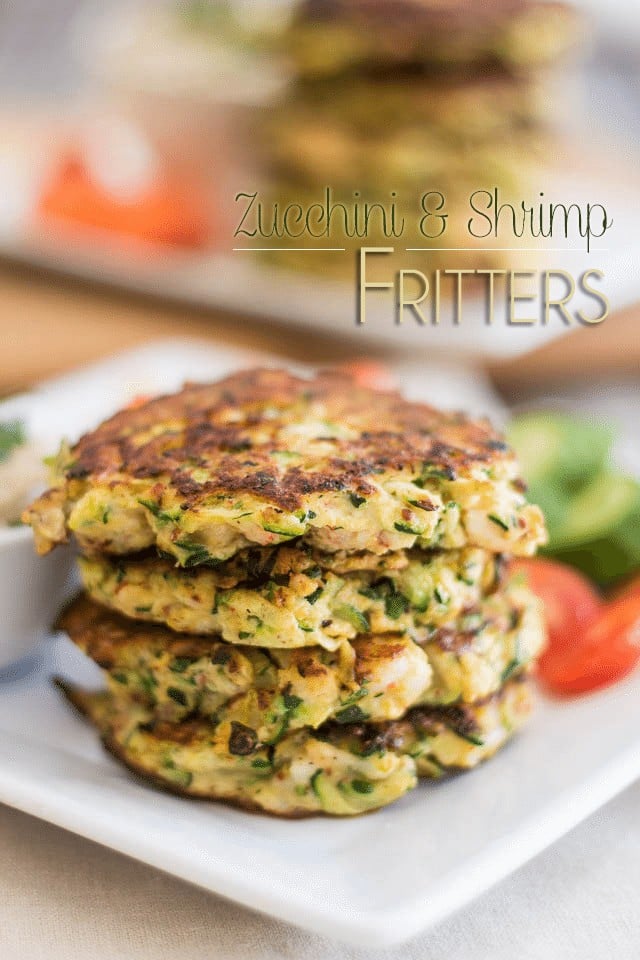 Paleo Zucchini & Shrimp Fritters | by Sonia! The Healthy Foodie