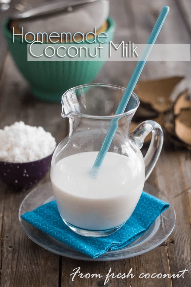 Homemade Coconut Milk | www.thehealthyfoodie.com