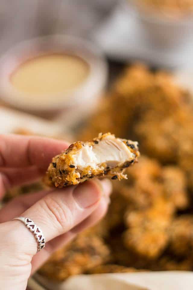 Paleo Chicken Fingers | www.thehealthyfoodie.com