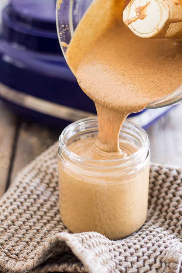 Toasted Almond Hazelnut Butter | www.thehealthyfoodie.com