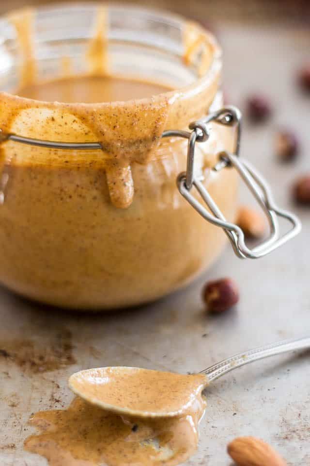 Toasted Almond Hazelnut Butter | www.thehealthyfoodie.com