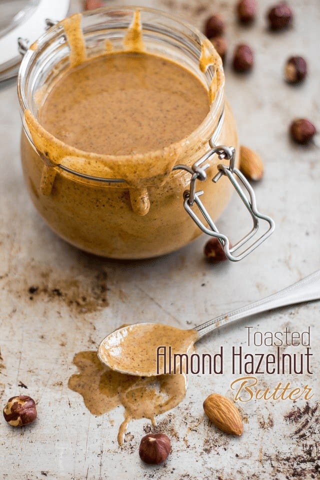 Toasted Almond Hazelnut Butter | www.thehealthyfoodie.com