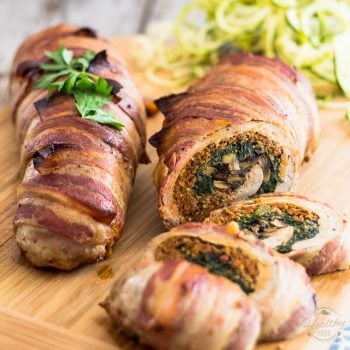 Spinach and Italian Sausage Stuffed Pork Tenderloin