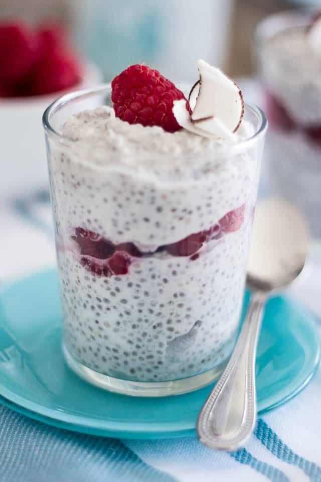 Coconut chia seed pudding