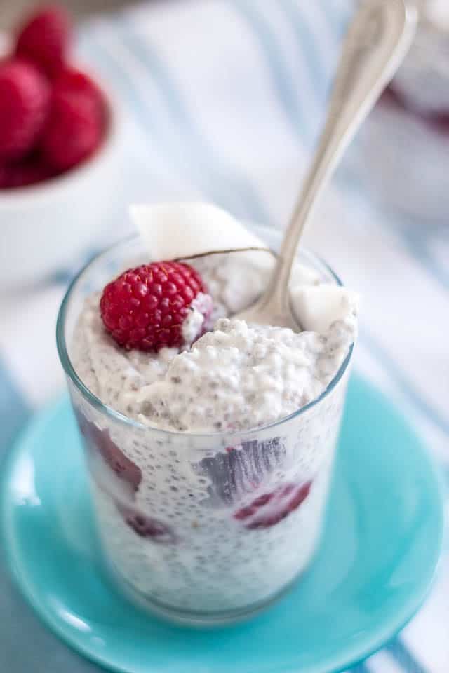 Quick Coconut Chia Seed Pudding | www.thehealthyfoodie.com