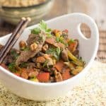 Ginger Cashew Beef Stir-Fry | www.thehealthyfoodie.com