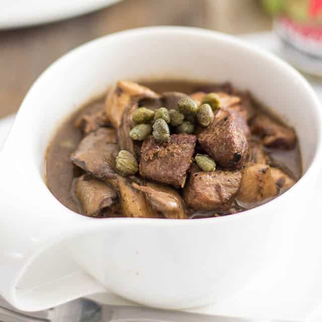 Paleo Slow Cooker Pork Stew with Oyster Mushrooms