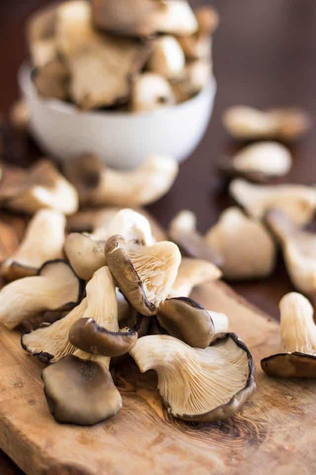 Slow Cooker Pork Stew with Oyster Mushrooms | www.thehealthyfoodie.com