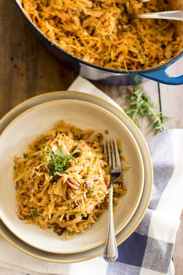 Braised Cabbage | thehealthyfoodie.com