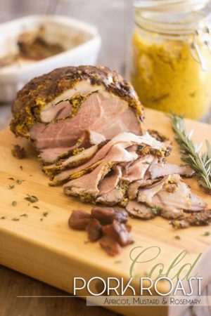 Apricot Mustard Rosemary Pork Roast | thehealthyfoodie.com