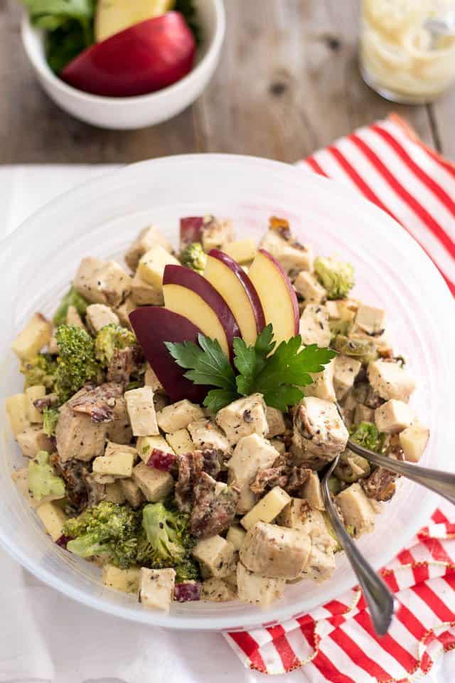 Cooked Chicken Salad | thehealthyfoodie.com
