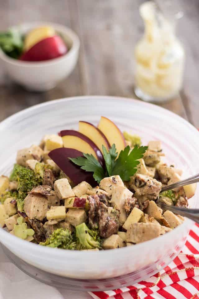 Cooked Chicken Salad | thehealthyfoodie.com