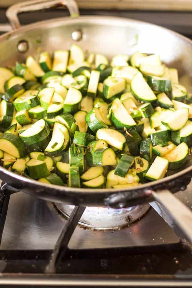 Sauteed Zucchini and Mushrooms | thehealthyfoodie.com