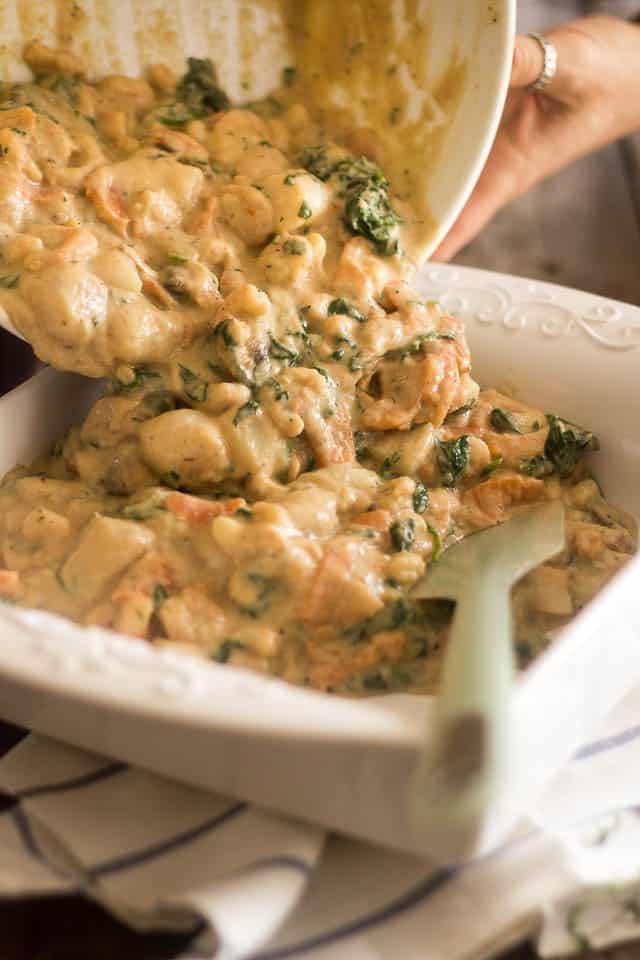 Seafood Florentine Casserole | thehealthyfoodie.com