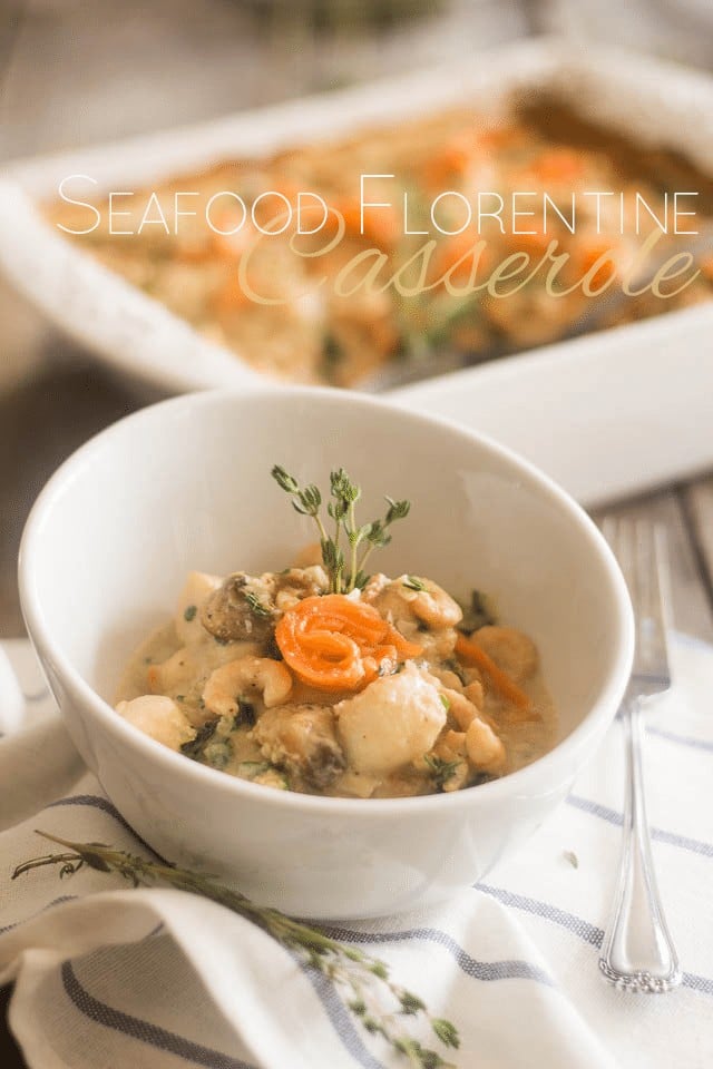 Seafood Florentine Casserole | thehealthyfoodie.com