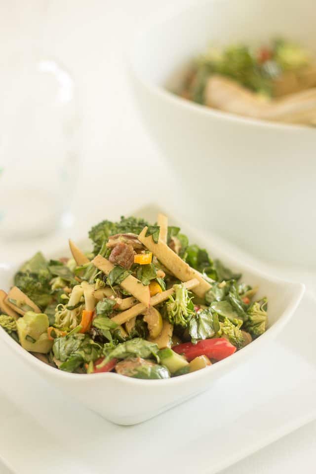 Creamy Broccoli Salad | thehealthyfoodie.com