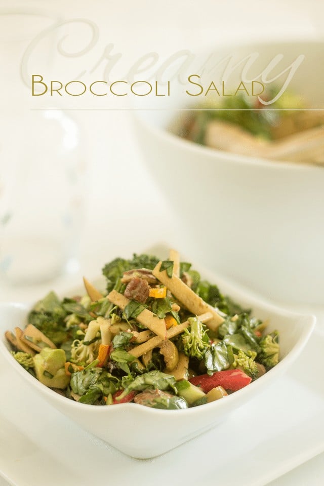 Creamy Broccoli Salad | thehealthyfoodie.com