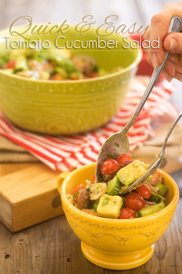 Tomato-Cucumber Salad Recipe