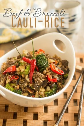 Beef and Broccoli Cauli-Rice | thehealthyfoodie.com
