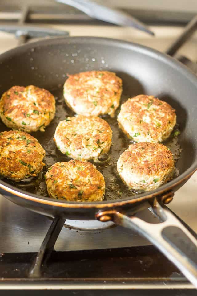 Loaded Cauliflower Fritters | thehealthyfoodie.com