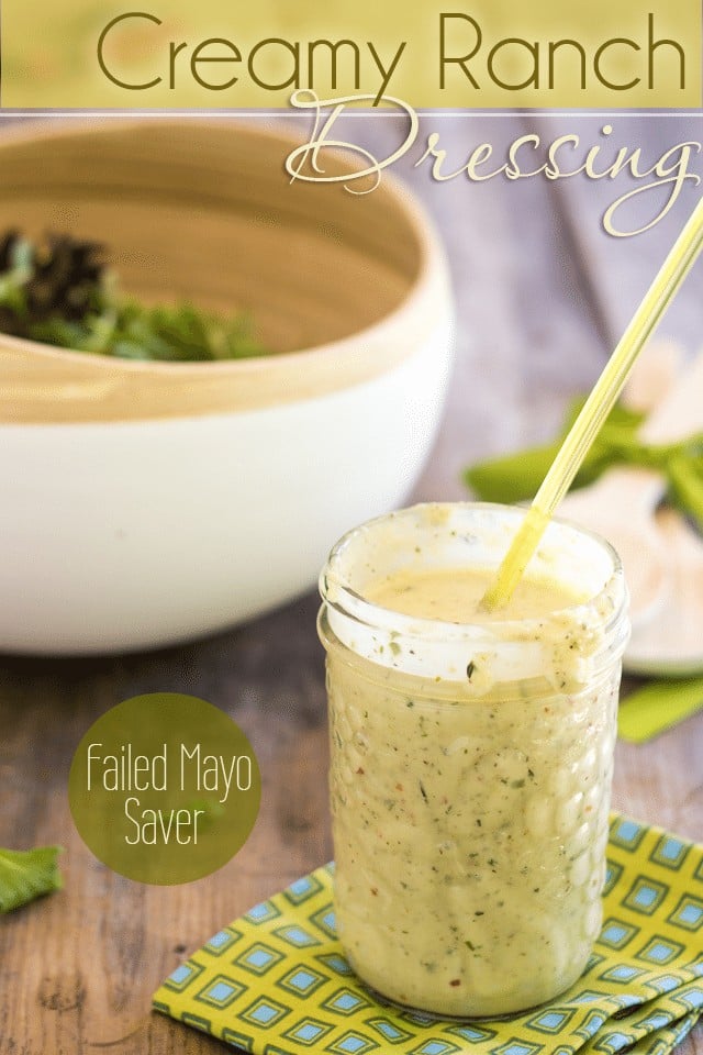 Creamy Ranch Dressing | thehealthyfoodie.com