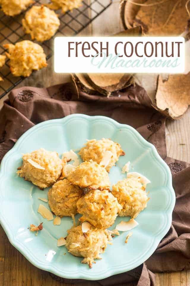 Fresh Coconut Macaroons | thehealthyfoodie.com