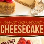 Made with a secret ingredient that will simply blow your mind, this Dairy Free Paleo Strawberry Cheesecake looks, tastes and feels just like the real thing!