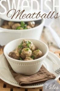 Swedish Meatballs | thehealthyfoodie.com