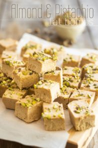 Almond Pistachio Fat Bombs | thehealthyfoodie.com