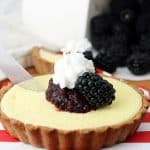 Keto Cheesecake Tarts with Blackberry Compote