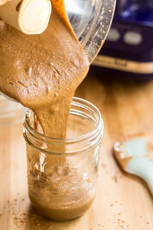 All Natural Toasted Almond Butter | thehealthyfoodie.com