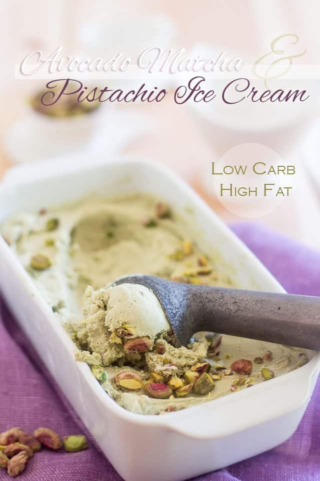 Avocado Pistachio Matcha Ice Cream | thehealthyfoodie.com