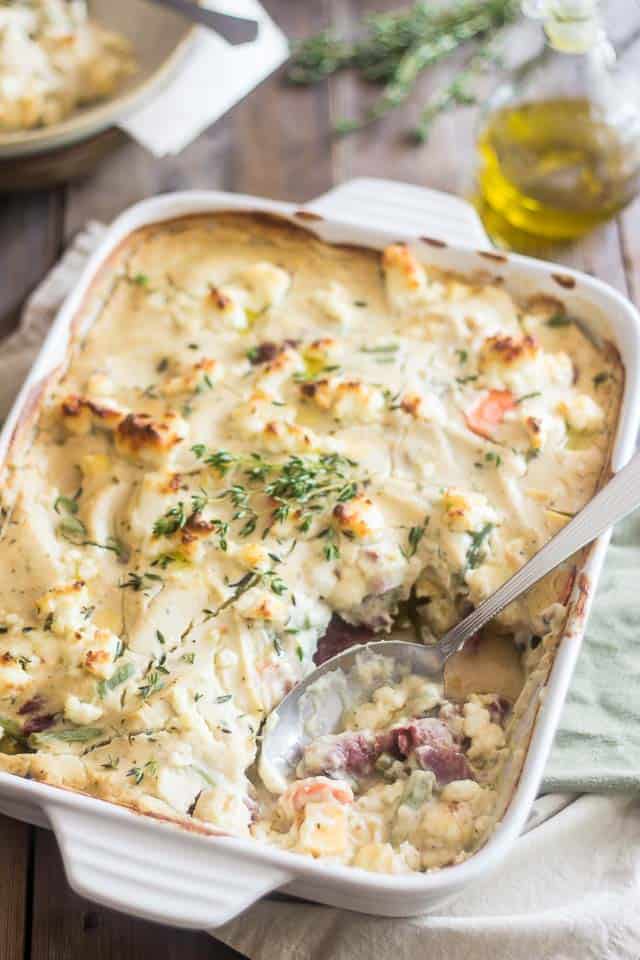 Creamy Cheesy Beef Tongue Casserole | thehealthyfoodie.com