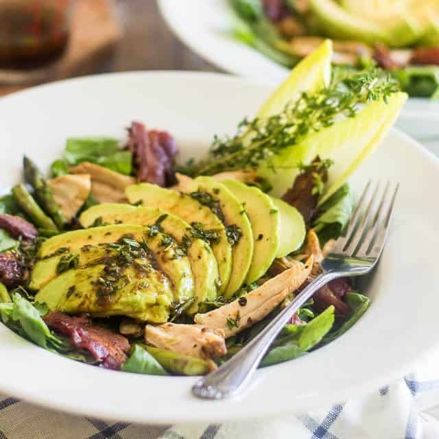 Chicken, Bacon And Roasted Asparagus Salad