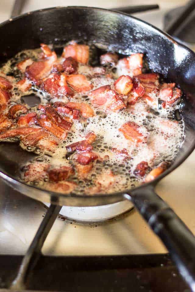 Cooking Bacon | thehealthyfoodie.com
