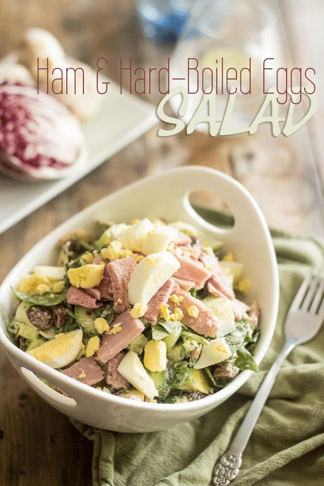 Smoked Ham and Hard-Boiled Egg Salad | thehealthyfoodie.com