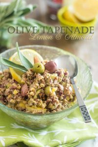Kick a great classic up a notch with this Lemon and Almond Olive Tapenade recipe. So tasty and crunchy, your guests and family will love it, guaranteed!