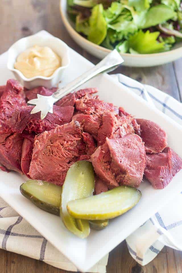 Pickled Beef Tongue | thehealthyfoodie.com